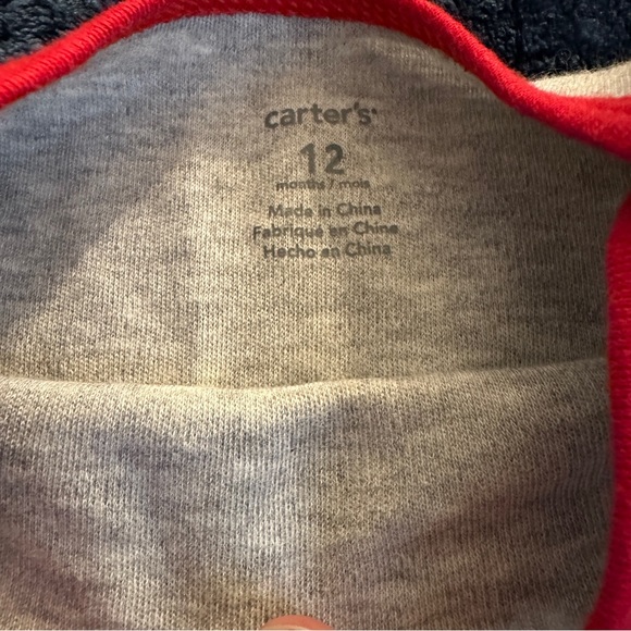 Carter’s 12 month Santa’s Favorite gray slogan bodysuit - Picture 5 of 5
